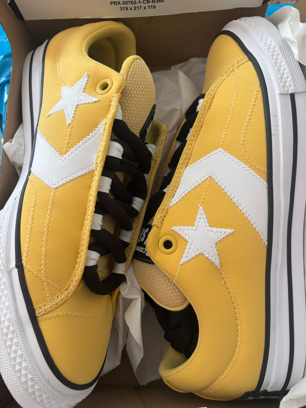 Converse Star Player Puff Ox - Yellow, White & Black