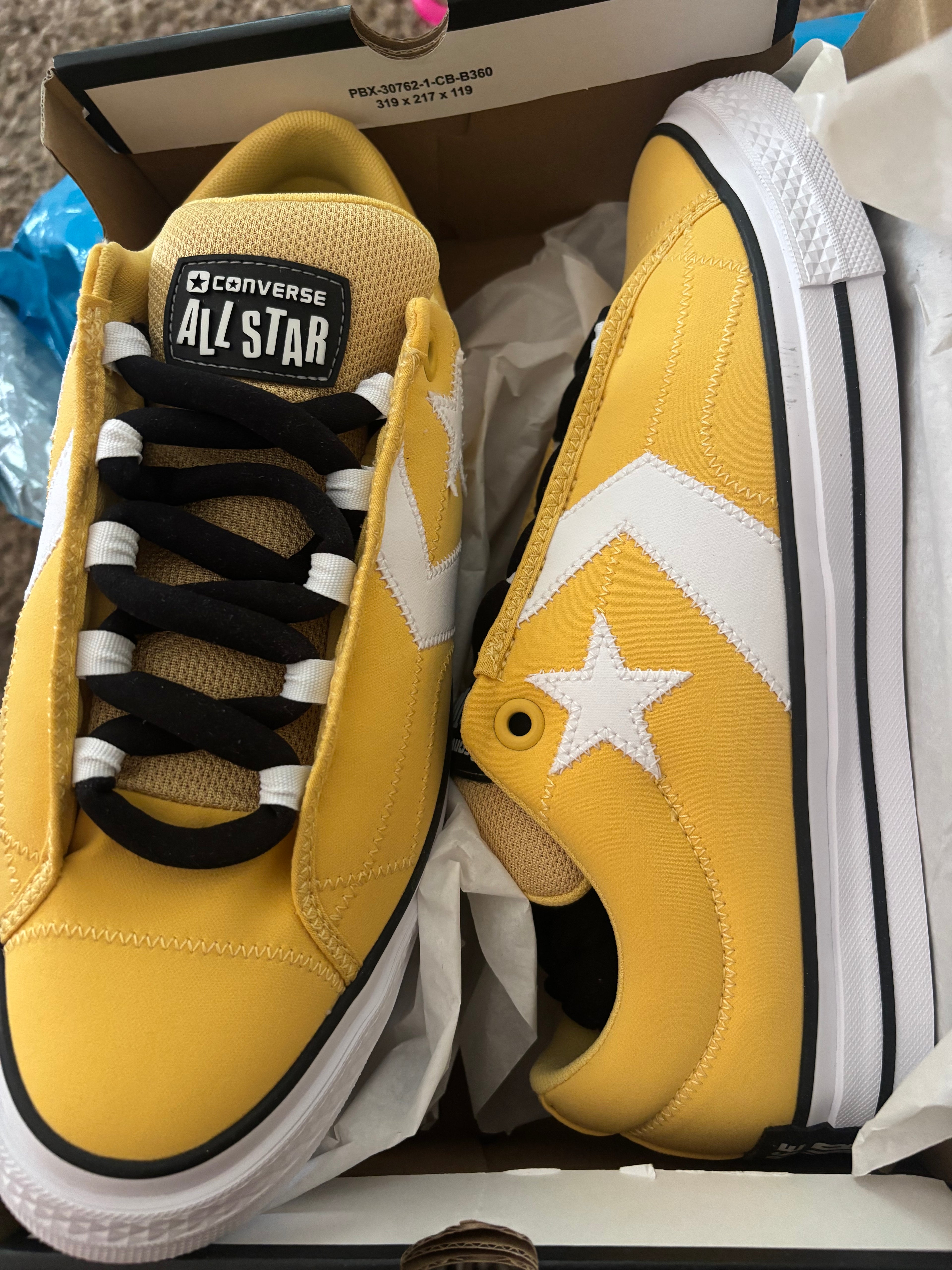 Converse Star Player Puff Ox - Yellow, White & Black