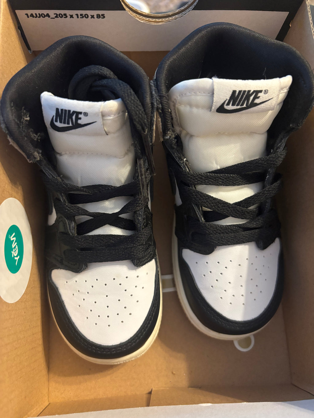 Jordan Kids High-Top Sneakers - Latte/Black/White