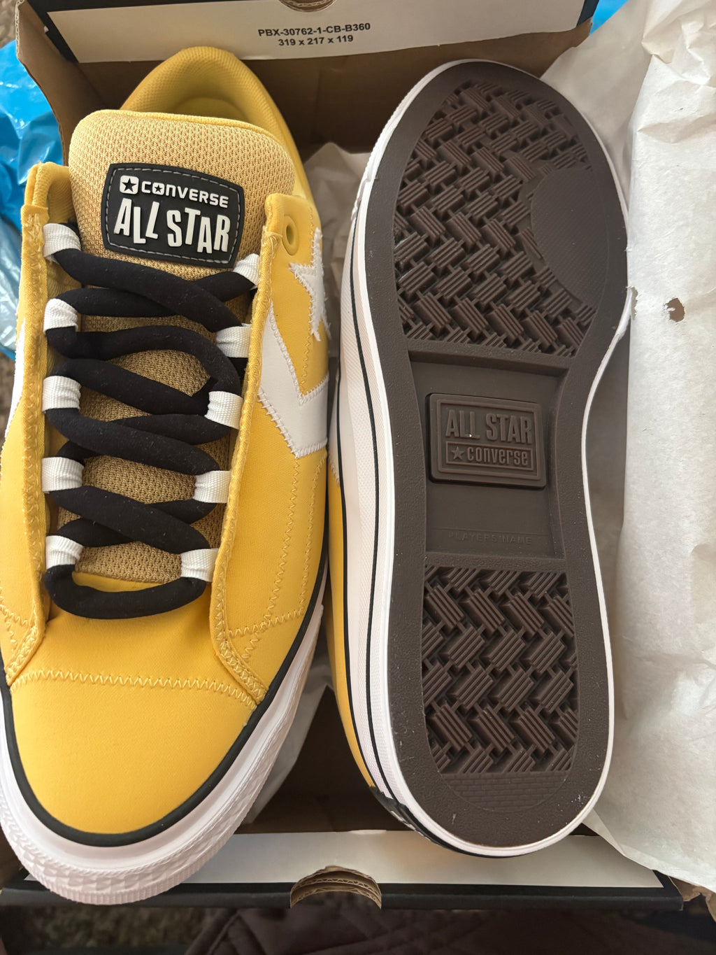 Converse Star Player Puff Ox - Yellow, White & Black