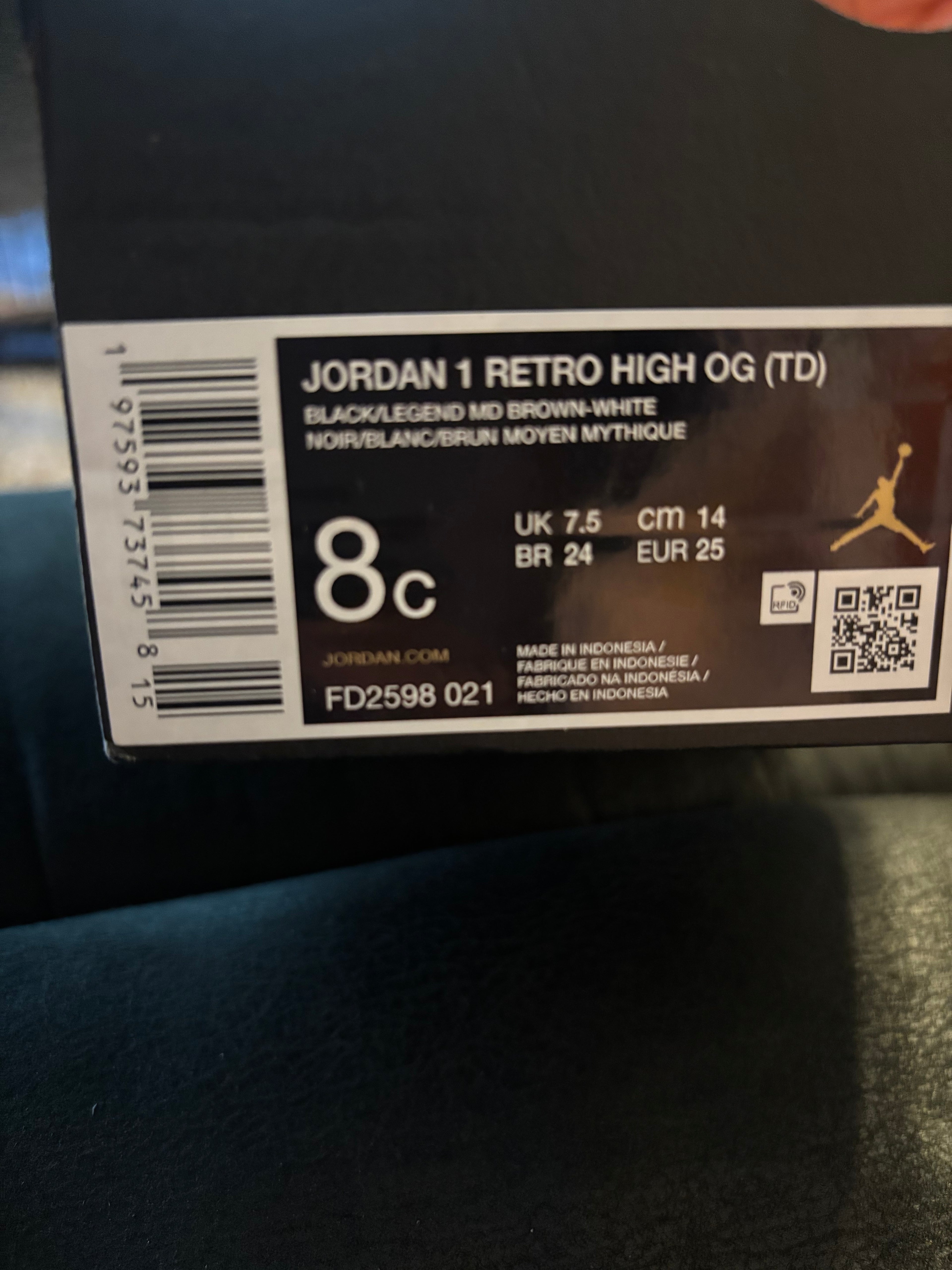 Jordan Kids High-Top Sneakers - Latte/Black/White