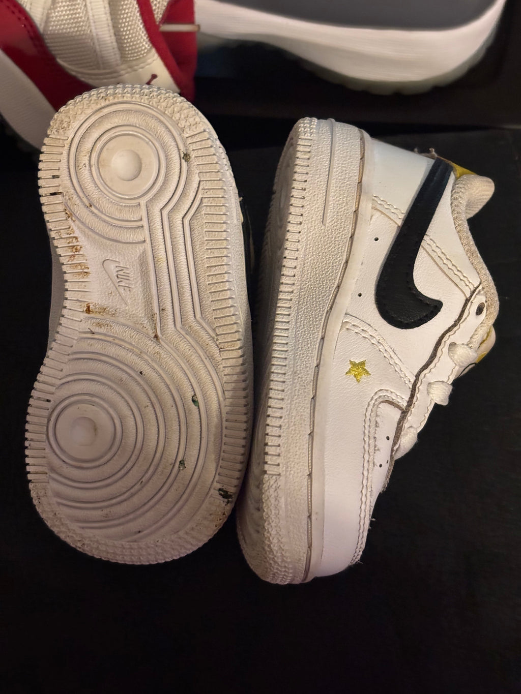 Nike Kids' Force 1 LV8 'Have A Nike Day' White & Black Sneakers