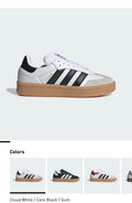 Adidas Samba White Black Gum Sole Sneakers 11m